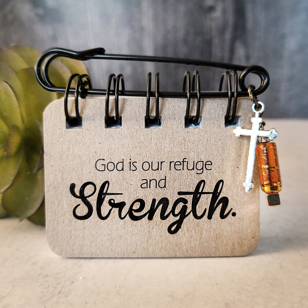 Strength Scripture Flip. 20 pages of verses that remind us that our strength is found in the Lord.