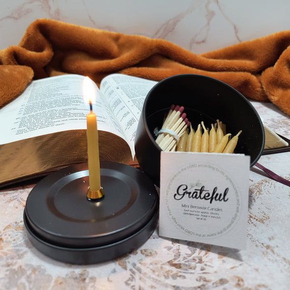 20-Minute Candle Tin - Grateful