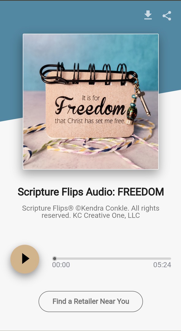 The Freedom AudioFlip player