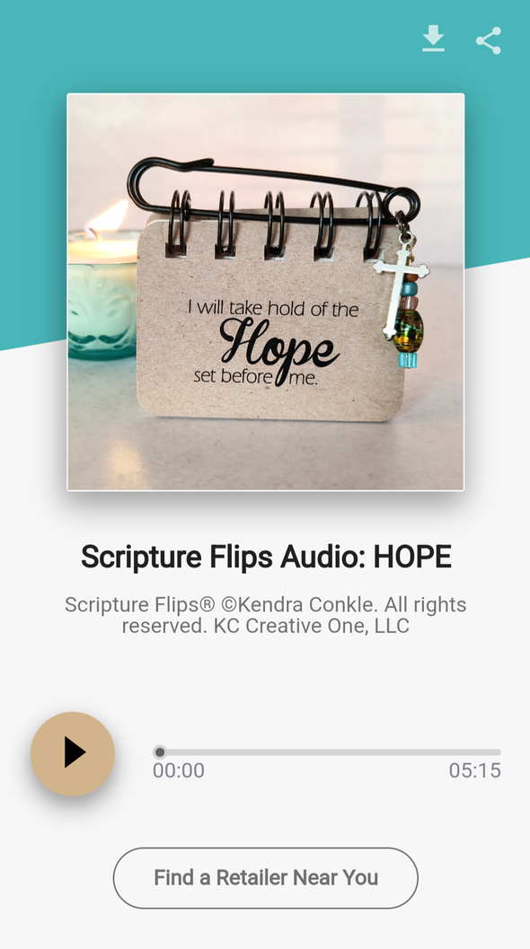 The Hope AudioFlip player